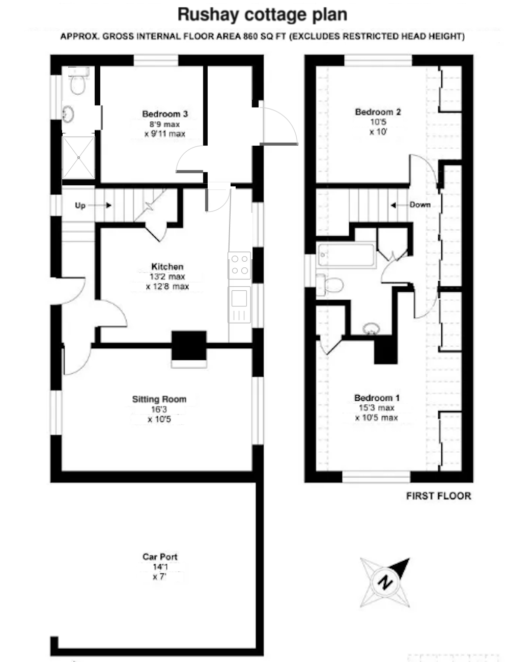 Rushay cottage floorplan